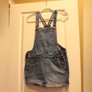 Madewell - Adirondack Short Overalls in Dawkins Wash